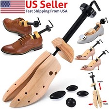 2-Way Wooden Adjustable Shoe Stretcher Expander Men Women Boot Size US 5-13 picture