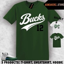 Tee Shirt Matching AJ 12 Bucks 2026 To Match Sneaker Jersey 12s T-Shirt picture