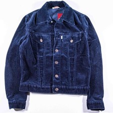 Vintage 70s Levis Type III Corduroy Trucker Jacket Mens Small Made In France S picture