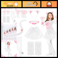 7 Pcs Halloween Cat Costume Set for Kids - Fun Accessories for Girls picture
