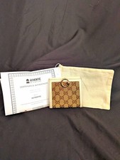 Authentic Gucci Vintage GG Canvas Trifold Wallet - With COA picture