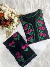 Premium Handmade Rayon Cotton Fine work Kurti palazzo Set Both picture