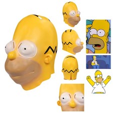 Homer Jay Simpson Mask Cosplay Latex Masks Helmet Masquerade Props Fancy Dress picture