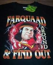 Funny SHREK  LORD FARQUAAD Dreamworks Movie T-Shirt MENS SMALL NEW w/ TAG picture