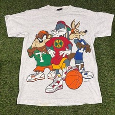 Remake Looney Tunes Cross Colours Taz Bugs Bunny Warner Bros T-shirt VK16766 picture