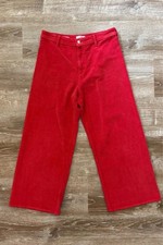 Universal Thread Red Wide Leg Pants | 98% Cotton | Size 12R picture