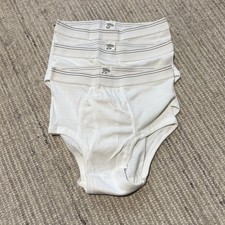 Lot Of 3 Vintage Minncor Mens Boxer Briefs White Size X-Small NWOT picture
