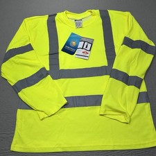 NEW Portwest Reflective Shirt Mens Large Green S278 42-44 Chest High Visibility picture