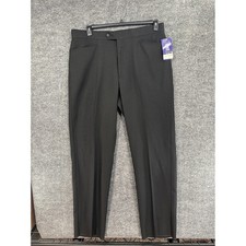 Smitty Basketball Officials Pants Mens 42 Black New BKS270 Flat Front Straight picture