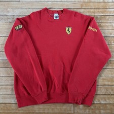 VTG 90s Ferrari Embroidered Staff Crewneck Sweatshirt Adult XL Made In USA RARE picture