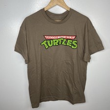Hybrid Apparel Teenage Mutant Ninja Turtles Brown Graphic T-Shirt Sizes Vary picture