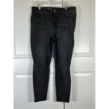 Talbots Jeans Size1 2P Black Flawless High Rise Jegging Ankle Faded picture