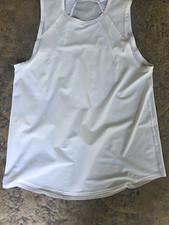 lululemon athletica Lightweight Breathable White Mesh Tank Top Womens 6 picture