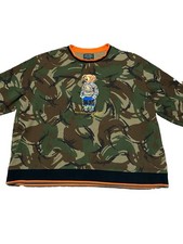 Rare VTG POLO COUNTRY Ralph Lauren National Park Bear Camo Sweatshirt Men’s 5XB picture