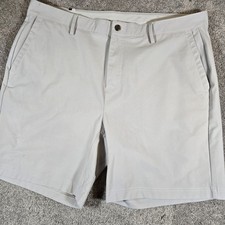 Rhoback Looper Delta Shorts Men's 40 Gray Stretch Travel Golf Performance Chino picture