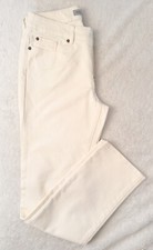 NWT Chico's Women's Platinum Denim Slim Leg Reg Jeans Antique Ivory Size 0.5 picture