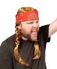 Willie Nelson Red Bandana Country Costume wig picture