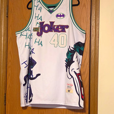 Headgear Classics The Joker #40 Basketball Jersey DC Comics Men's 4XL NWOT picture