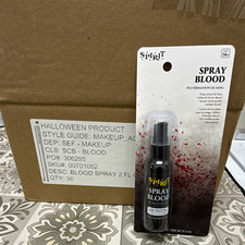 Spirit Halloween Spray Blood, Black, 2 fl oz WHOLESALE LOT OF 36 packs picture
