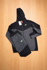 Nike Men's Black Gray (L)Hooded Tracksuit Set picture