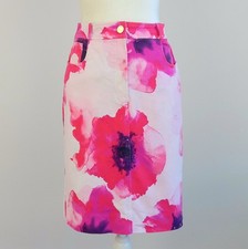 size 6/38 Vintage CELINE Michael Kors Era Pink-POPPY Cotton DENIM SKIRT, France picture