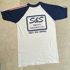 vintage S&S cycle Raglan tshirt Dead stock 70’s 80’s shovelhead panhead Hd picture