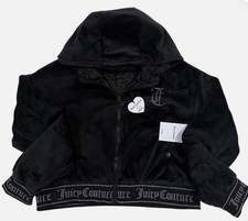 NWT Y2K Reversible  Juicy Couture Cropped Velour Jacket, Medium $120 picture