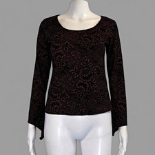 TRIPP NYC vintage 90s y2k mall emo coquette goth blouse shirt womens Small RARE picture