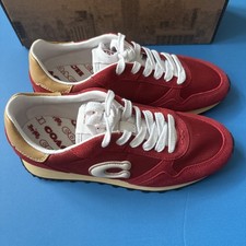 COACH Women's Retro POPPY Essential Lace-Up Runner Sneakers RED/Multi Size-8 picture