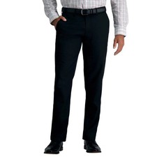 NWT Haggar Men's 32x30 Dress Pant Straight Fit Black  Stretch picture