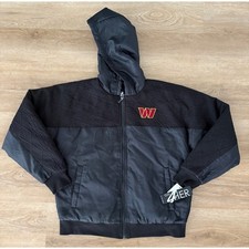 NWT Women's G-III 4Her Washington Commanders Hooded Jacket - Medium - Black picture