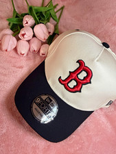 New Era 9FORTY Adjustable Unisex Adults White/Black/Red Sports Baseball Cap picture