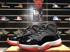 Nike Air Jordan 11 Retro Bred Mens Black/Varsity Red-White Authentic 378037-061 picture