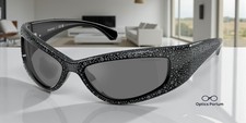 SWAROVSKI SK6027 10326G Black Grey Mirror Black 60 mm Women's Sunglasses picture