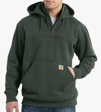 Carhartt Rain Defender Paxton Heavyweight 1/4 Zip Hoodie Men’s Lg Big Loose Fit picture