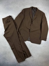 Vintage Diolen Antique Wool Edwardian Suit Sz L  picture