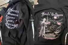 Phoebe Bridgers Zip Up Hoodie Tour, 2-sided, reprinted picture