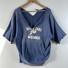 Vintage 70’s Champion Reverse Weave Zip Hoodie Distressed Faded Trashed Large picture