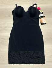 NWT Marilyn Monroe Intimates Strapless Control Shapewear Slip Black 1X picture