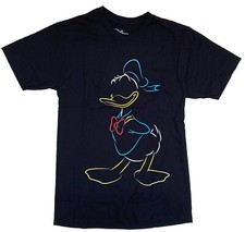 Disney Donald Duck Line Pop Men's Black T-Shirt New picture