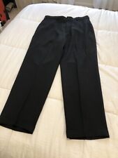 Men's 34x30 Slates Pants. Black Poly/Wool blend. Measures 32x29 picture