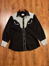 Vintage 1970’s H Bar C Smile Pocket Western Pearl Snap Shirt picture