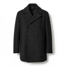 Vintage 1978 US Military Navy Men's Wool Peacoat Jacket 42R DLA100 VI-MIL Inc. picture