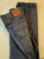 Lee Premium Jeans Men Size 38x32 Relaxed Fit Straight Leg Blue Denim Casual Work picture