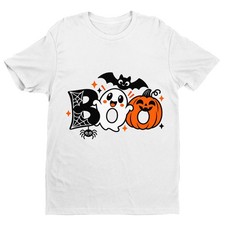 Boo Ghost Pumpkin Halloween T-Shirt Cute Matching Family Spooky Season Tee picture