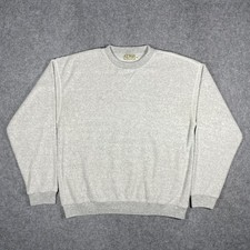 Vtg 80s LL Bean Reverse Terry Cloth Crewneck Sweatshirt USA Mens M Heather Gray picture