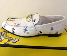 Aldo Disney Mickey & Friends Slip-On Loafer Flats Faux Leather White 9.5M picture