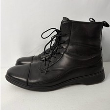 Amberjack The Boot Full Grain Leather Boots-Obsidian Black Mens Size 9 EXCELLENT picture