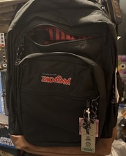 JanSport Stranger Things Upside Down Cool Student Backpack Black Red Size 34L picture