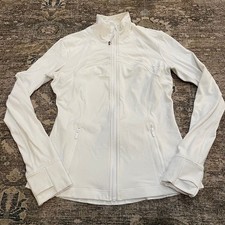 Lululemon Define Jacket White Full Zip Slim Fit Women's Size 8 Athletic picture